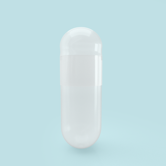 Titanium Dioxide (TiO2) Free - Colored Empty Vegetarian Capsules Size 0 (Box of 100,000) - White