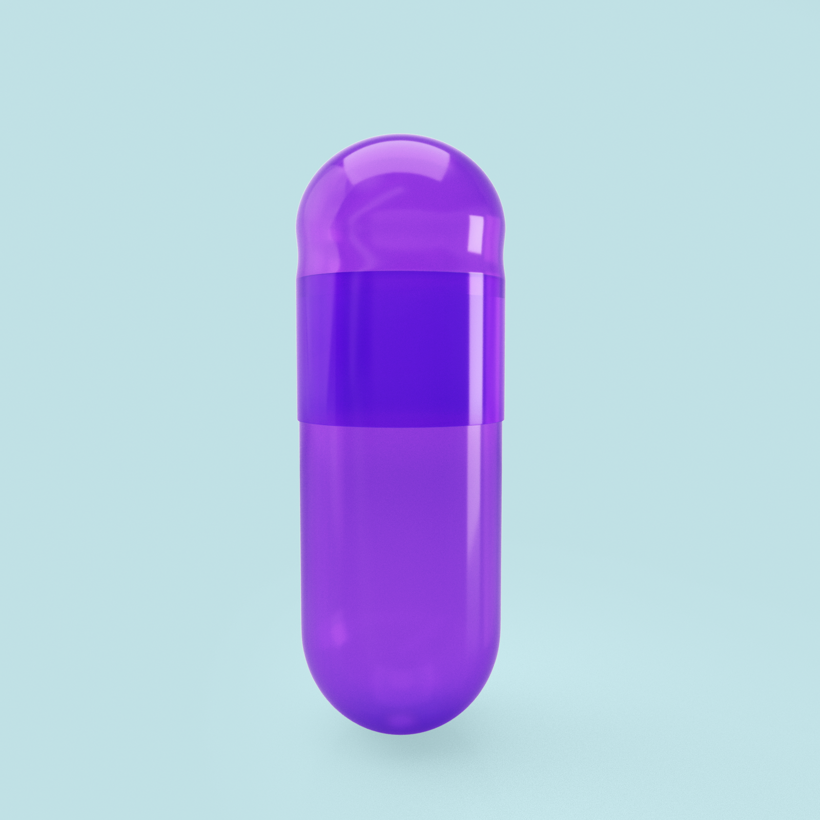 Titanium Dioxide (TiO2) Free - Colored Empty Gelatin Capsules Size 0 (Box of 100,000) - Purple
