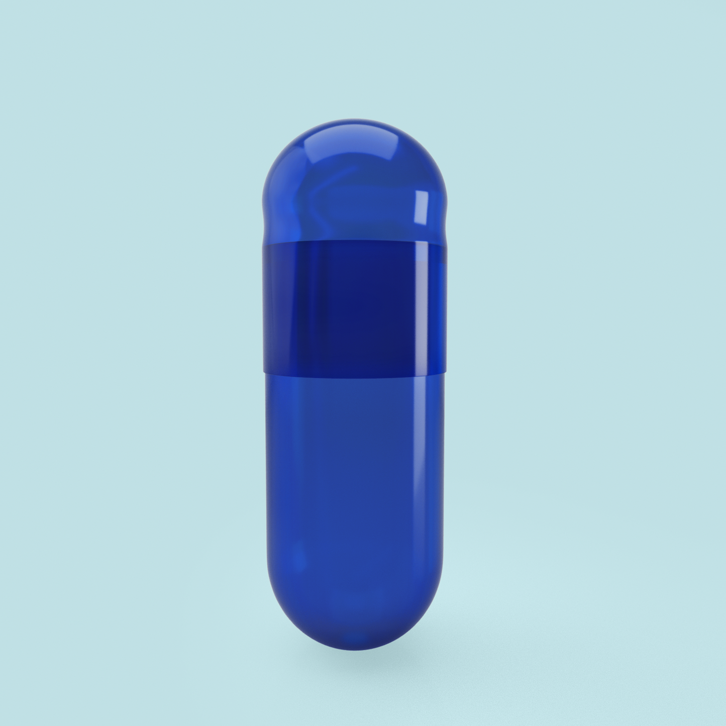 Titanium Dioxide (TiO2) Free - Colored Empty Gelatin Capsules Size 00 (Box of 75,000) - Blue