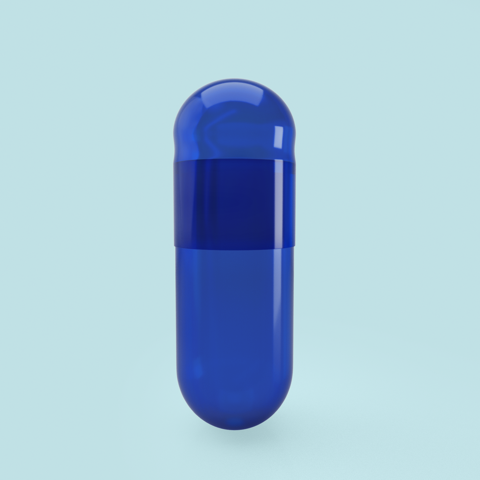 Titanium Dioxide (TiO2) Free - Colored Empty Gelatin Capsules Size 00 (Box of 75,000) - Blue