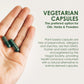 Size 00 Chlorophyll Empty Vegetarian Capsules by Capsuline - Green/Green 1000 Count - Gelatin Capsules - 1000